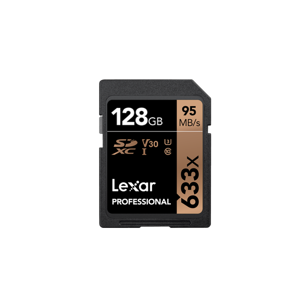 Tarjeta Lexar Professional 633x SDHC ™ / SDXC ™ UHS-I cards de 128GB