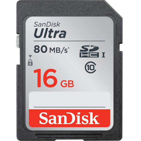 Tarjeta de memoria Sandisk SDHC / SDXC Ultra UHS-I de 16GB
