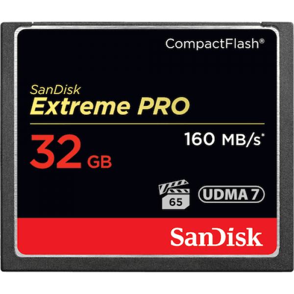 Tarjeta de memoria Sandisk COMPACTFLASH Extreme Pro 32MB 160MB/s